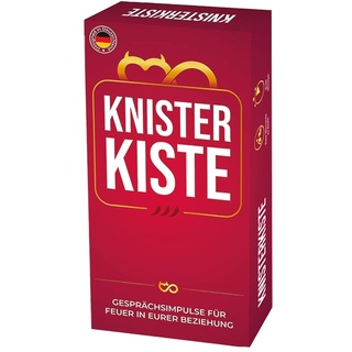 ATM Gaming KNISTERKISTE - Red | Aufregendes Kartenspiel mit 180 Fragen und Aktionen für Frauen und Männer | Geschenk, Losbox und Spiel für Erwachsene | Spiel für Paare