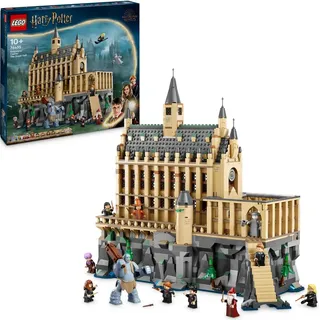 LEGO Harry Potter Schloss Hogwarts: Die Große Halle, Zauberer-Spielzeug zum Sammeln, mit 11 Minifiguren, darunter auch Hermine Granger, magisches ...