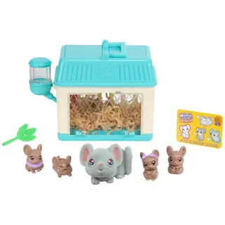 Little Live Pets Mama Surprise Mini Maus-Spielset: Lil‘ Mouse; die Mäuse-Mama bekommt 2,3 oder 4 Babys, Mama Surprise im Miniformat, wiederholbares Spielemuster