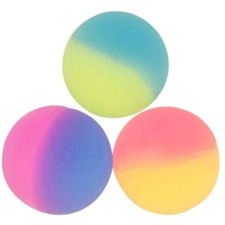 LG Designs Flummi Ball Mix Gummiball Dopsball Neon Frosted ca 25cm (6-St), Mitbringsel, Beutetaschenfüller, Mitgebsel