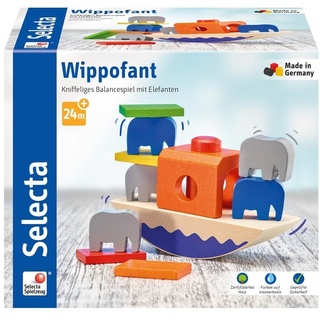 Selecta 62012 Wippofant, Stapelspielzeug aus Holz, 15, 5 cm