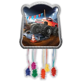 CONVER PARTY - Piñata Monster Truck Rallye, Artikel für Partys, Kinderpartys, Geburtstage und Feiern, 30 cm Dekoration