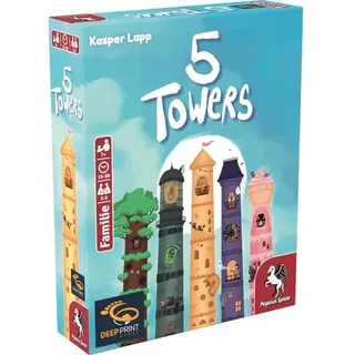 5 Towers, Kartenspiel, für 2-5 Spieler, ab 7 Jahren (DE-Ausgabe)