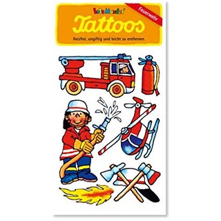 Lutz Mauder Feuerwehr Tattoos Kinder Kindertattoo Tatoo Tatto Kindergeburtstag Geburtstag Mitgebsel Geschenk Feuerwehrauto Feuerwehrmann Feuer