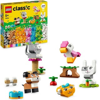 LEGO® Konstruktionsspielsteine Kreative Tiere (11034), LEGO Classic, (450 St), Made in Europe bunt