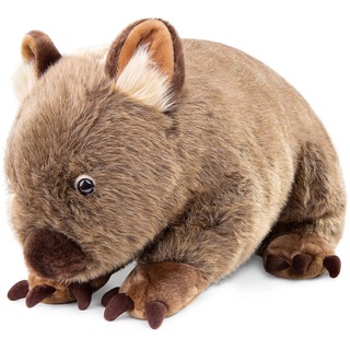 lilizzhoumax Wombat plüschtier 40cm/16”, simuliertes Tier Wombat Plüschtier, Kawaii Wombat Plüschtier, realistische Wombat Plüschspie Spielzeug für Wilde Tiere, Geschenk für Freunde und Kinder