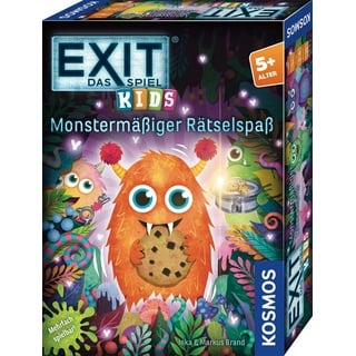 KOSMOS 683733 EXIT® - Das Spiel Kids - Monstermäßiger Rätselspaß, Rätselspiel ab 5 Jahre für 1-4 Kinder, mehrfach spielbar, Escape Room Spiel, EXIT Game, Kinderspiel