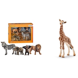 SCHLEICH 42387 - Wild Life Starter-Set & 14751 - Giraffenbaby