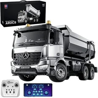s-idee® E590-003 Mercedes Arocs Rc Dump Truck Metall Kipper 1:20 LKW 10 Kanal Kipplader Double E CADA E-590