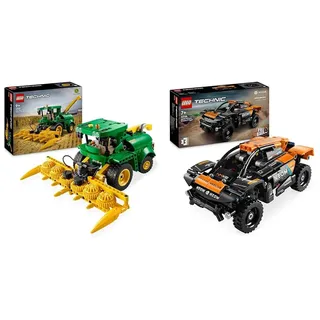 LEGO Technic John Deere 9700 Forage Harvester, Mähdrescher-Spielzeug zum Bauen & Technic NEOM McLaren Extreme E Race Car Set, Auto-Spielzeug