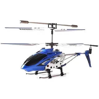 Masbekte RC-Helikopter Hubschrauber, 3.5-Kanal, RTF, mit LED-Licht, Höhe-Halten, Blau, für Jungen, Erwachsene blau