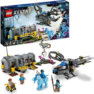 LEGO 75573 Avatar Schwebende Berge: Site 26 und RDA Samson, baubares Helikopter-Spielzeug für Kinder mit Schreckenspferd-Tierfigur und 5 Minifiguren - Beige