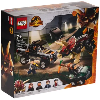 LEGO 76950 Jurassic World Triceratops-Angriff Pick-up Truck Ambush 210 Teile