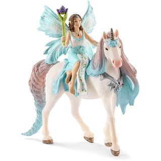 schleich BAYALA 70569 Elfe Eyela mit Prinzessinnen Einhorn - Spielset - Funkelnde Fliegende Prinzessin, und Zauberstab - Figuren Spielzeug von 5-12 Jahren