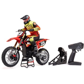 LOSI RC Promoto-MX 1/4 Motorcycle RTR (Battery and Charger Not Included), FXR, LOS06000T1, Red