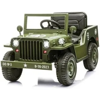 JAMARA 461815 Ride-on Jeep Willys MB Army grün 12V