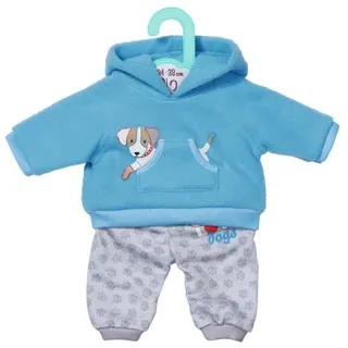 Dolly Moda Sport-Outfit Blau Hund 36