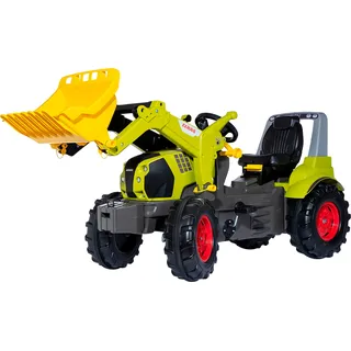 Trettraktor ROLLY TOYS "rollyPremium II Claas Arion 600" Tretfahrzeuge bunt (grün-anthrazit-gelb) Kinder inkl. rollyTrac Lader