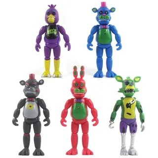 5 Stck. 5,5 Zoll Five Nights At Freddy's FNAF Foxy Gold Freddy Chica Freddy PVC Action Figure Toy für Kinder