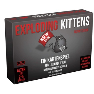 Exploding Kittens | Exploding Kittens – NSFW Edition | Grundspiel | Partyspiel | Kartenspiel | 2-5 Spieler | Ab 18+ Jahren | 15+ Minuten | Deutsch