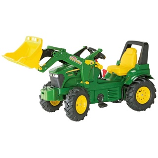 rolly toys® Tretfahrzeug John Deere 7930, Kindertraktor mit Lader und Luftbereifung grün