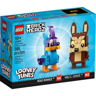 LEGO Brickheadz 40559 Looney Tunes Road Runner and Wile E. Coyote 323-teilig 10+