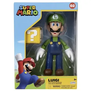 Jakks Pacific Sammelfigur Super Mario - Luigi 10 cm Figur (Sammlerbox) (NEU & OVP)