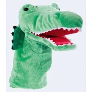 Kasperfigur Krokodil 33cm Handpuppe - Grün