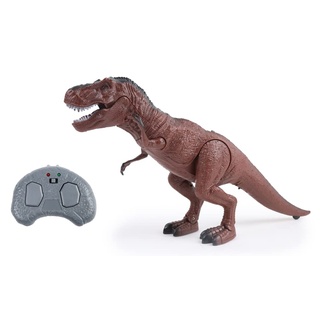 Technobot - Ferngesteuerter T-Rex Dinosaurier - Roboter - 08836 - Braun - Bereit zum Spielen - Wiederaufladbarer Akku und Batterien inklusive - Infrarot - Kinder Spielzeug - Ab 4 Jahren