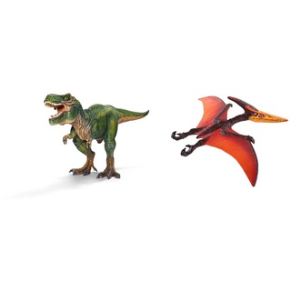 SCHLEICH® 14525 Tyrannosaurus Rex, für Kinder ab 5-12 Jahren, Dinosaurs - Spielfigur & ® 15008 Pteranodon, für Kinder ab 5-12 Jahren, Dinosaurs - Spielfigur