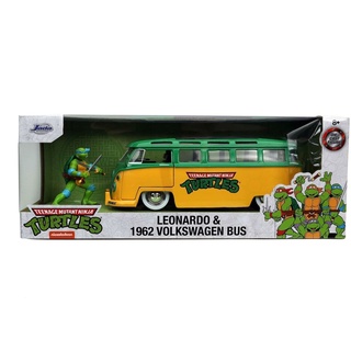 Teenage Mutant Ninja Turtles 1/24 Hollywood Rides 1962 VW Bus Avec Leonardo Figurine