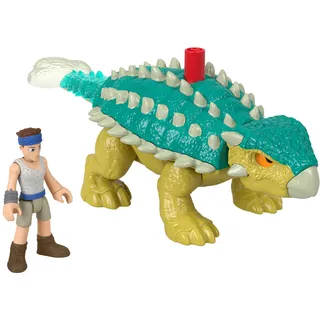 Fisher-Price Imaginext Jurassic World Spielzeugset aus Dinosaurier Bumpy und Figur Ben für Rollenspiele im Kindergartenalter ab 3 Jahren, HVY09