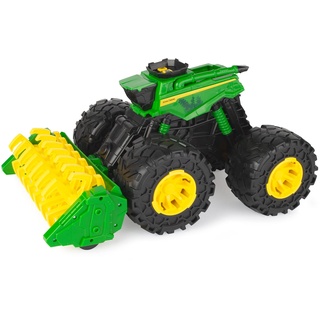 John Deere 47329 Treads Lights & Sounds Traktor, Monster großen Rädern, Truck Spielzeug für Kinder, für Jungen und Mädchen 3 Jahren und älter, bis zu 45cm lang, 736 47329