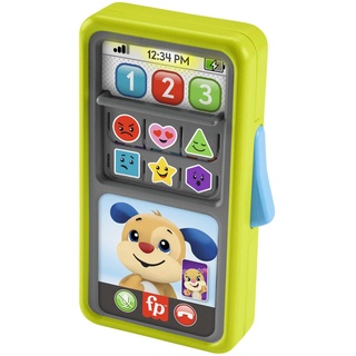 Fisher-Price Lernspaß 2-in-1 Smartphone - Spielzeugtelefon mit Lichtern und 75+ Liedern, Version: Czech; Englisch; Ungarisch; Polnisch; Slovak, HNL43