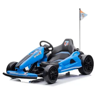 Elektro-Kinderauto "e-Gokart" mit 24V und Driftfunktion -Blau