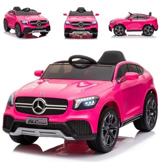 Kinderfahrzeug - Elektro Auto Mercedes GLC - lizenziert - 12V Akku,2 Motoren+ 2,4Ghz+Ledersitz+Eva-Pink