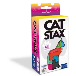 HUCH! Spiel 880413 - Cat Stax, Kartenspiel, Familienspiel, Rätselspiel bunt