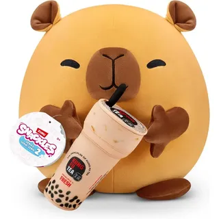 ZURU Plüschfigur Snackles Capybara Wasserschwein (Kung Fu Bubble Tea) 20 cm - Serie 2