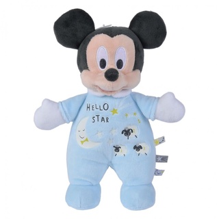 Simba 6315872502 - Disney Mickey Mouse 25cm Plüschtier, Glow in the Dark, Micky Maus, Plüschspielzeug, ab den ersten Lebensmonaten
