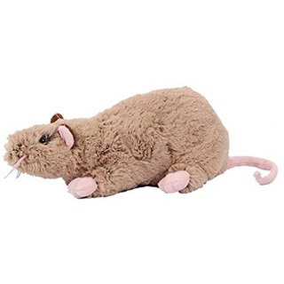 PIA International Stofftier Ratte 23 cm +17 cm Schwanz, beige Kuscheltier, Plüschtier, Ratten, Maus