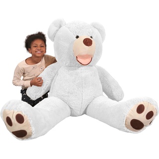 Banabear Lerosier Teddy trägt Riesenplüsch von 130 bis 340 cm !! Teddybär Teddybär Riesiger Bär (Weiß, 160 cm)
