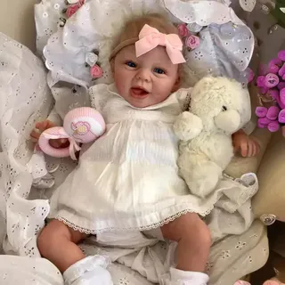 MAIHAO Reborn Baby Puppen Reborn Mädchen 22-Zoll Realistische Babypuppen haben den weichen Körper, Sie Sieht aus und fühlt Sich an wie EIN echtes lebensechtes Baby