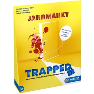 HCM Kinzel - Trapped - Der Jahrmarkt - Für Anfänger, Escape Room für Zuhause, Hidden Games, Finde den Mörder Spiel - 55166 ​- für Ermittler ab 8 Jahr Mehrfarbig