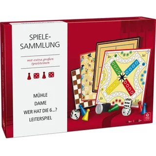 Cartamundi Spiel Spielesammlung mit extra großen Spielsteinen