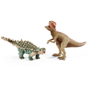 Schleich 41426 - Spielzeugfigur, Saichania und Giganotosaurus, klein