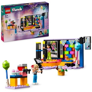 LEGO Friends Karaoke-Party, Musik-Spielzeug für Mädchen und Jungen ab 6 Jahren, die gern singen, Mini-Puppen-Set mit den Figuren Liann und Nova s...