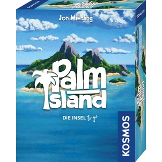 KOSMOS 741716 Palm Island, Die Insel to go, Spielt Sich bequem in Einer Hand, Kartenspiel für 1 bis 2 Spieler ab 10 Jahren