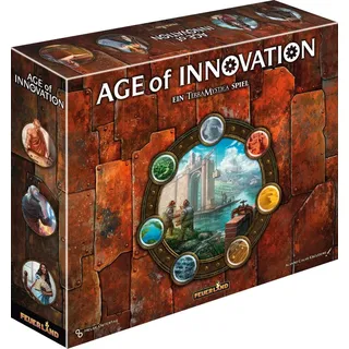 Feuerland FEU31024 - Age of Innovation, Brettspiel, für 1-5 Spieler, ab 14 Jahren (DE-Ausgabe) (Deutsch)