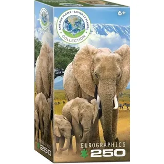 Eurographics 8251-5787 - Elefanten, Save Our Planet Puzzles, 250 Teile