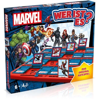 Winning Moves - Wer ist es? - Marvel - Marvel Fanartikel - Alter 6+ - Deutsch, inkl. Spielbrett, Spielsteine, Karten